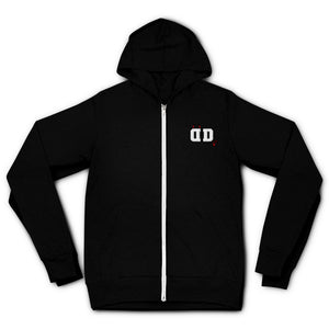 Monogram Zip Up Hoodie