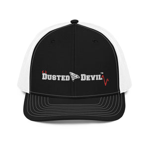 Dusted Devil Branded Trucker Cap - (B&W)