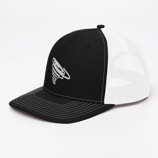 Dusted Devil "Whirlwind" Trucker Cap - (B&W)