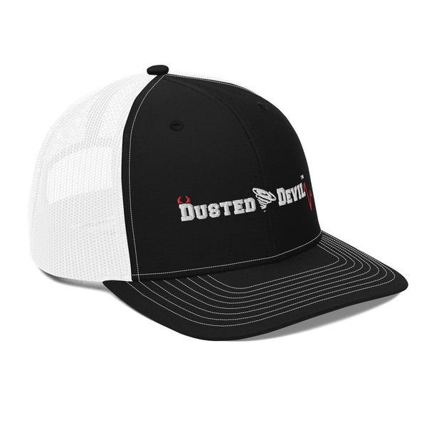 Dusted Devil Branded Trucker Cap - (B&W)