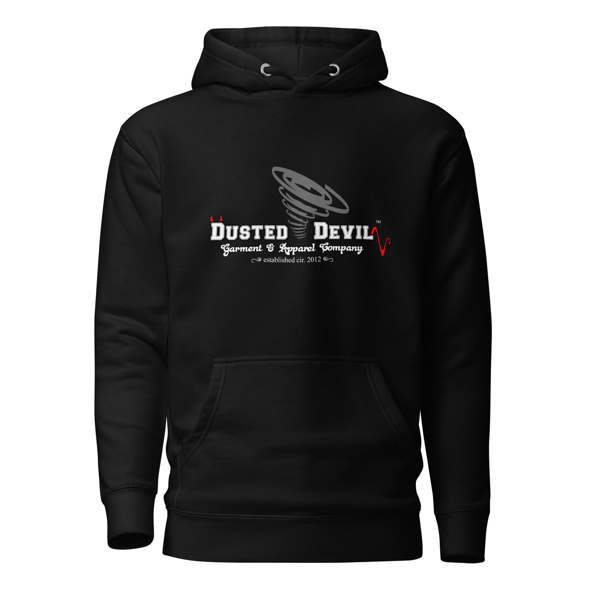 Dusted Devil Black Branded Hoodie